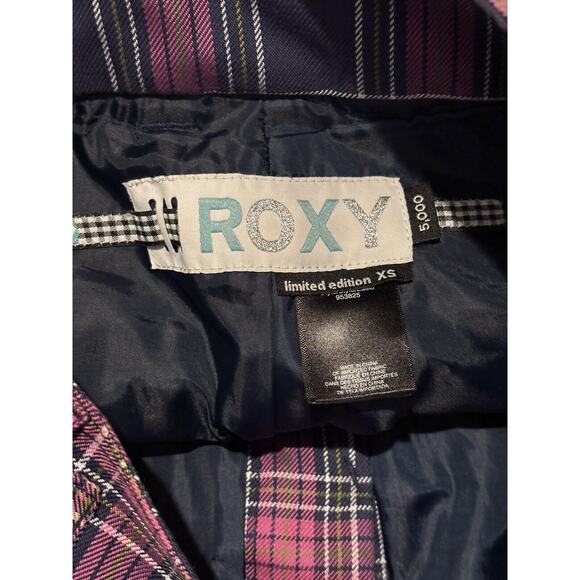 READ Roxy Limited Edition 5000 Plaid Snowboard Pants Women’s XS Blue Pink - Picture 5 of 13